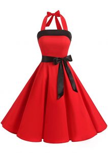 vestido vintage rojo mujer